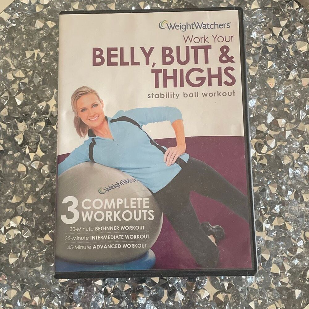 Weight watchers work your belly, butt & thighs stability ball workout CD 2010